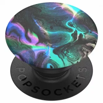 PopSockets Oil Agate Swappable PopGrip – išplečiamas telefono laikiklis ir stovas