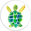 PopSockets PopGrip Turtle Love – keičiamas telefono laikiklis ir stovas, įvairių spalvų