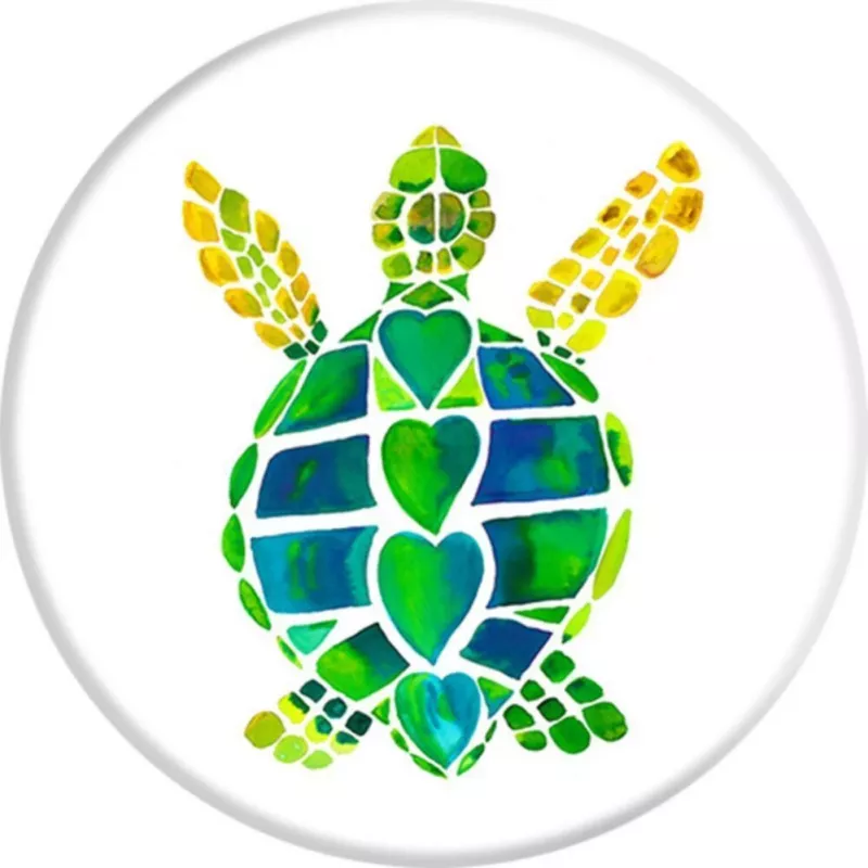 PopSockets PopGrip Turtle Love – keičiamas telefono laikiklis ir stovas, įvairių spalvų