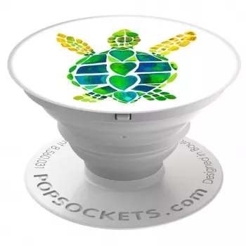 PopSockets PopGrip Turtle Love – keičiamas telefono laikiklis ir stovas, įvairių spalvų