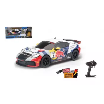 Porsche 718 Cayman GT4 1:24 mastelio 2.4 GHz RC automobilis – geltonas