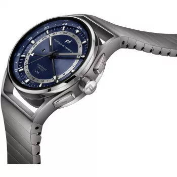 PORSCHE DESIGN Flat Six P'6000 Vyriškas Automatinis Chronografinis Laikrodis 42mm Nerūdijantis Plienas Guma Juoda
