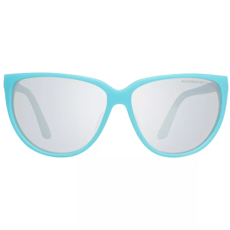 PORSCHE DESIGN Moteriški Akiniai nuo Saulės P8588-61B Stačiakampis Metalinis Rėmas Sidabrinis/Paladžio Pilki Lęšiai 61/13/135 mm