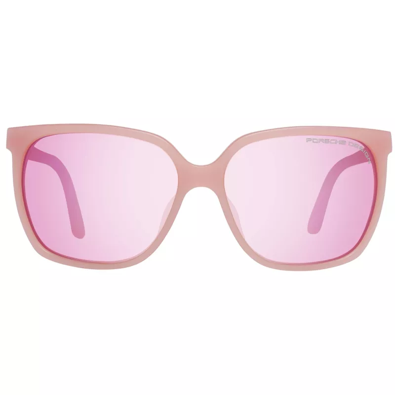PORSCHE DESIGN Moteriški Akiniai nuo Saulės P8589-60D Auksinis Metalinis Rėmas Pilki Gradientiniai Stiklai 60/15/135 mm
