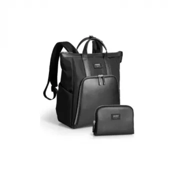 PORT DESIGNS Muse Signature kuprinė nešiojamam kompiuteriui 16 inch, juoda, 20L, perdirbto poliesterio