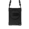 Port Designs Pro Shock 360 tvirtas apsauginis ir besisukantis dėklas Samsung Galaxy Tab A9+ - juodas