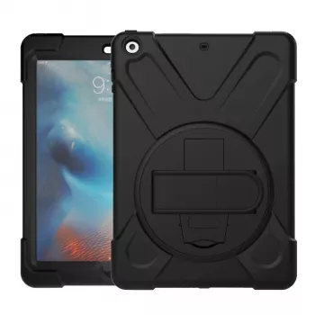 Port Designs Pro Shock 360 tvirtas apsauginis ir besisukantis dėklas Samsung Galaxy Tab A9+ - juodas