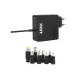 PORT Universal nešiojamojo kompiuterio maitinimo adapteris 65W su 8 antgaliais - juoda