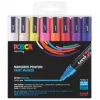POSCA PC-5M markerių rinkinys su apvaliu antgaliu, įvairių spalvų, 16 vienetų
