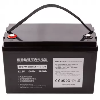 POWER PLANT LiFePO4 akumuliatorius 12.8V 100Ah – 1280Wh Deep Cycle su įmontuota BMS