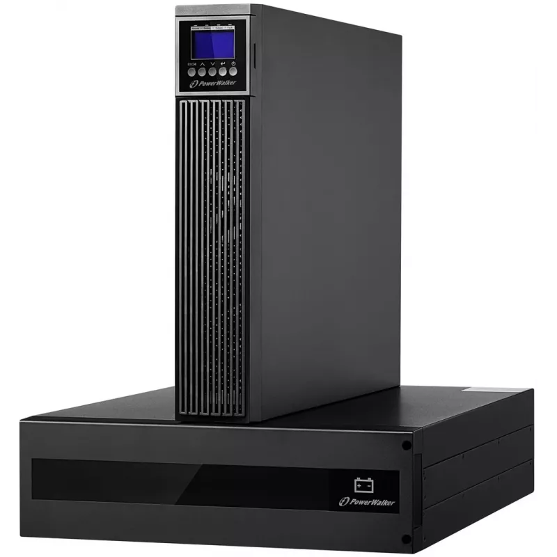 PowerWalker VFI 10000 RTG PF1 Online UPS 10000VA/10000W 5U Rack/Tower LCD su akumuliatoriaus bloku