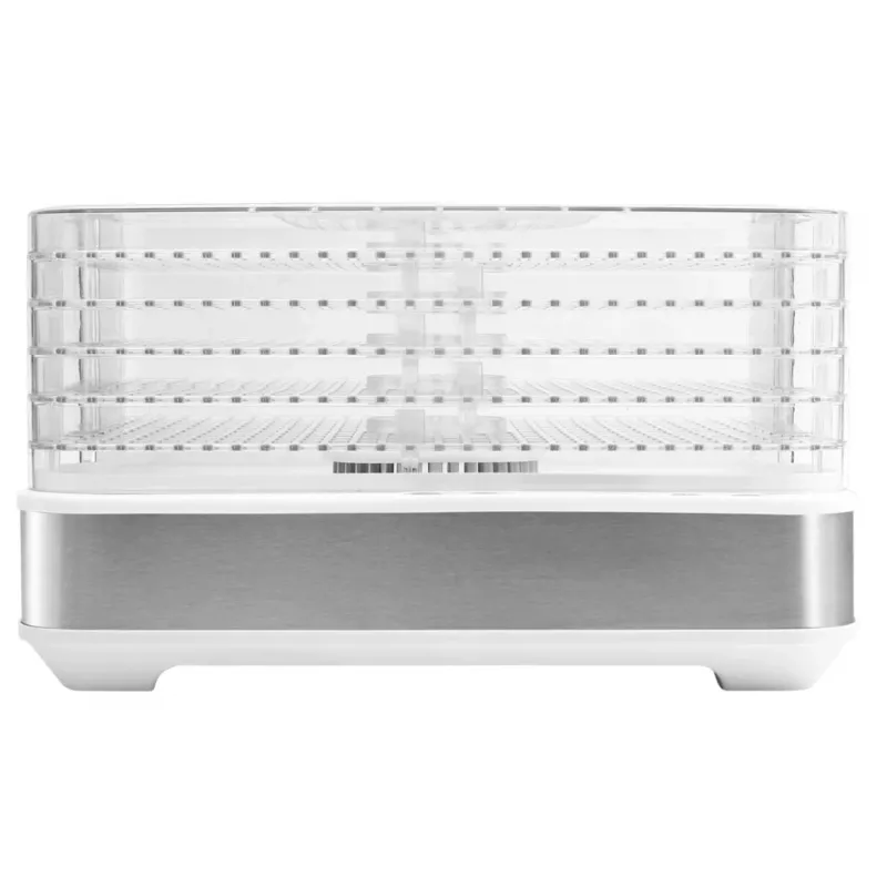PRIME3 SFD51 maisto džiovintuvas, permatomas ir baltas, 420 W, 5 padėklai, skaitmeninis laikmatis