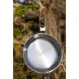 Primus Cookset Campfire Pot Set L - 2 dalių nerūdijančio plieno stovyklavimo indų rinkinys su kiaurasamčio dangčiu, 4,8 L bendra talpa