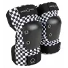 Pro-Tec Elbow Pads Checker L – juodai balti languoti alkūniniai apsaugai, didelis dydis, didelio smūgio apsauga riedlentei, riedučiams, BMX, paspirtukui