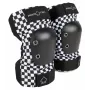 Pro-Tec Elbow Pads Checker L – juodai balti languoti alkūniniai apsaugai, didelis dydis, didelio smūgio apsauga riedlentei, riedučiams, BMX, paspirtukui