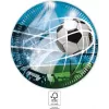 Procos Football Party popierinės lėkštės 23 cm, 8 vnt., įvairiaspalvės 93744