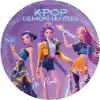 PROCOS K-Pop Demon Hunters popierinės lėkštės 23 cm, 8 vnt. (98638)