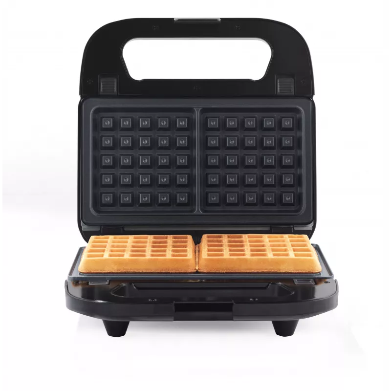 Progress EK6666PVDE 3 in 1 Snack Maker – vaflių, sumuštinių ir spurgų aparatas, 900 W, juodas