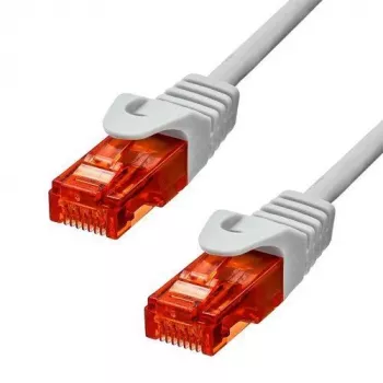 PROXTEND CAT6 U/UTP CU LSZH Ethernet montavimo kabelis, 305 m, baltas, 23 AWG, vientisa varinė šerdis, 250 MHz, 1 Gbps, vidaus patalpoms, ritė