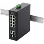 PULSAR ISFG108 Pramoninis PoE jungiklis (8xPoE, 2x SFP, nevaldomas, 240W)
