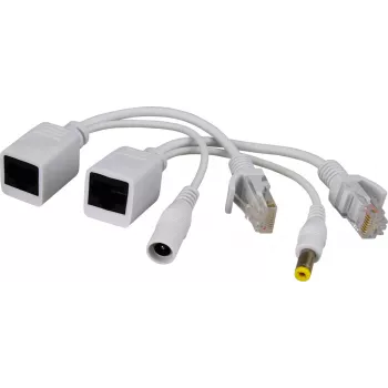 Pulsar P-POE1 Pasyvus PoE adapterių rinkinys su RJ45 jungtimis