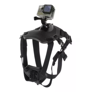 PULUZ Šuns krūtinės diržas veiksmo kameroms (GoPro, Insta360, DJI Action) - Juoda