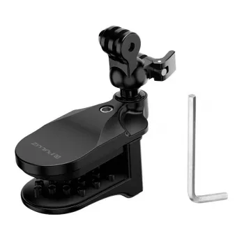 PULUZ Šalmo Laikiklis Sportinėms Kameroms (DJI Action, GoPro Hero) Juodas