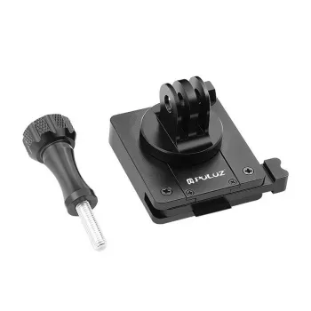 PULUZ Šalmo Laikiklis Sportinėms Kameroms (DJI, GoPro, Insta360) – Juodas