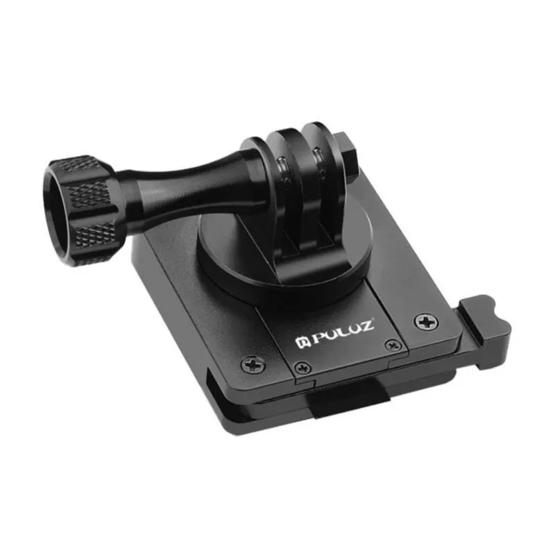 PULUZ Šalmo Laikiklis Sportinėms Kameroms (DJI, GoPro, Insta360) – Juodas