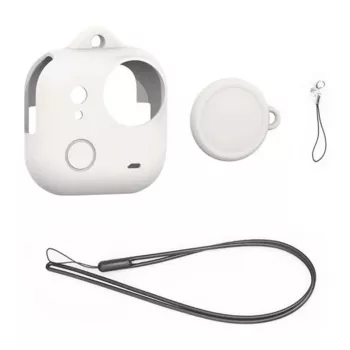 Puluz Insta360 GO Ultra silikoninis dėklas su dirželiu – juodas