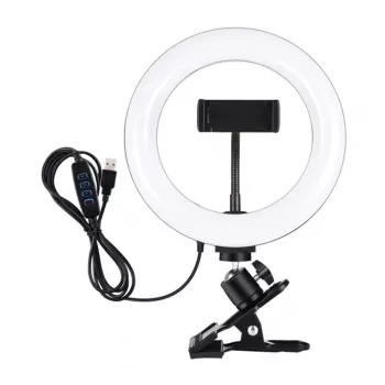 PULUZ PKT3120B 20 cm profesionalus žiedinis apšvietimas