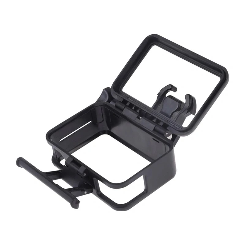Puluz apsauginis rėmas DJI Osmo Action - juodas PC rėmas su šalto bato laikikliu ir greito atsegimo užraktu