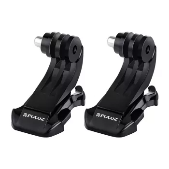 PULUZ PU20 J-Hook Mount for Sports Cameras (DJI, GoPro, Insta360) 2-Pack
