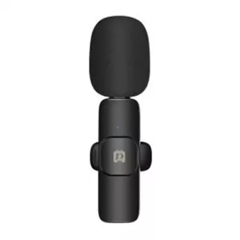 PULUZ PU3082B belaidis lavalier mikrofonas su USB-C imtuvu, 2.4GHz, įvairiakryptis, 20m veikimo nuotolis, skirtas išmaniesiems telefonams ir planšetiniams kompiuteriams