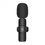 PULUZ PU3082B belaidis lavalier mikrofonas su USB-C imtuvu, 2.4GHz, įvairiakryptis, 20m veikimo nuotolis, skirtas išmaniesiems telefonams ir planšetiniams kompiuteriams