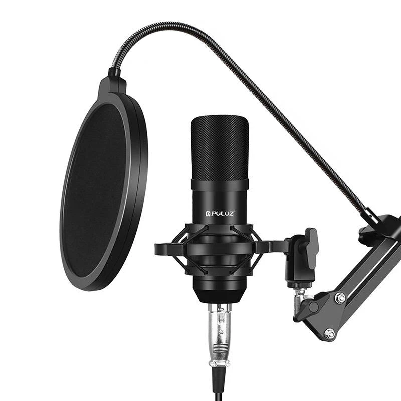 PULUZ PU612B studijinis transliacijų kondensatorinis mikrofonas