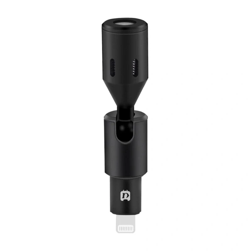PULUZ PU615B Lightning kondensatorinis mikrofonas su visakrypte kryptine charakteristika, skirtas iOS įrenginiams