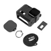 PULUZ PU717B Silikoninis Dėklas GoPro HERO 9/10/11/12 Black - Apsauginis Dangtelis su Objektyvo Dangteliu ir Virvele