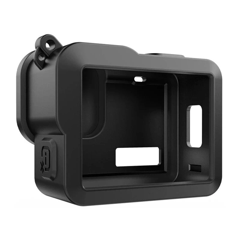 PULUZ PU717B Silikoninis Dėklas GoPro HERO 9/10/11/12 Black - Apsauginis Dangtelis su Objektyvo Dangteliu ir Virvele
