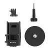 PULUZ PU724B magnetinis apsauginis dėklas DJI Osmo Pocket 3 – juodas silikoninis dangtelis su objektyvo apsauga