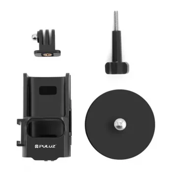 PULUZ PU724B magnetinis apsauginis dėklas DJI Osmo Pocket 3 – juodas silikoninis dangtelis su objektyvo apsauga