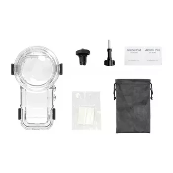 PULUZ PU760T vandeniui atsparus dėklas (60 m) su greito atleidimo laikikliu, skirtas Insta360 X5 (permatomas) | Kur.lt