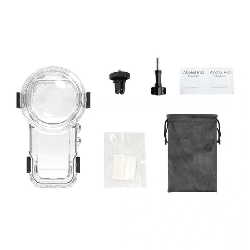 PULUZ PU760T vandeniui atsparus dėklas (60 m) su greito atleidimo laikikliu, skirtas Insta360 X5 (permatomas) | Kur.lt