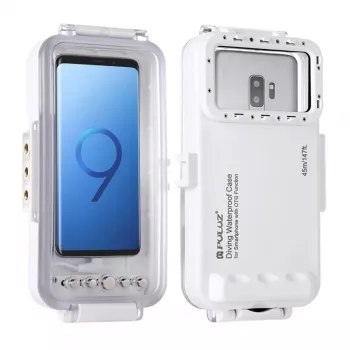 Puluz PU9100W vandeniui atsparus dėklas (45 m) USB-C išmaniesiems telefonams – povandeninė fotografija ir vaizdo įrašymas (baltas) | Kur.lt