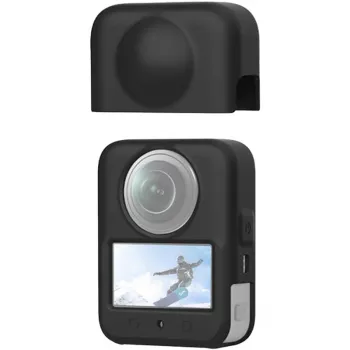 PULUZ Silikoninis objektyvo dangtelis, skirtas DJI Osmo Action kamerai (juodas)
