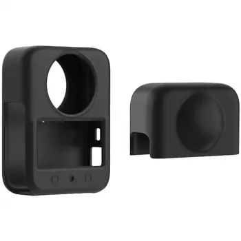 PULUZ Silikoninis objektyvo dangtelis, skirtas DJI Osmo Action kamerai (juodas)