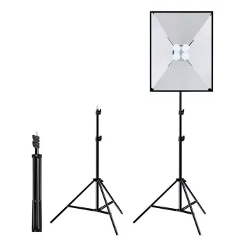 PULUZ Studio Set Softbox 50x70cm, Tripod, LED Bulb 4 pcs PU5071EU