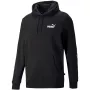 PUMA ESS+ Tape Hoodie FL vyriškas fliso gobtuvas juodos spalvos