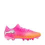 Puma Future 9 Match Fusion FG/AG futbolo bateliai - Puma Black-Puma White-Poison Pink - EU 42