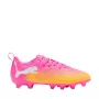 Puma Future 9 Play FG/AG vaikiški futbolo bateliai juodi balti rožiniai 38 dydis